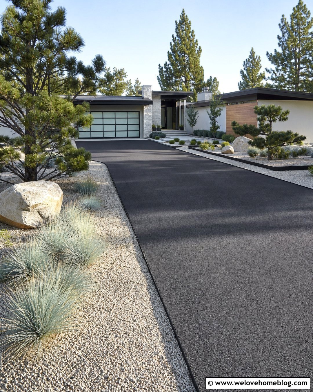 Asphalt Driveway With Gravel Strip Edging - 20 Asphalt Edging Driveways Ideas
