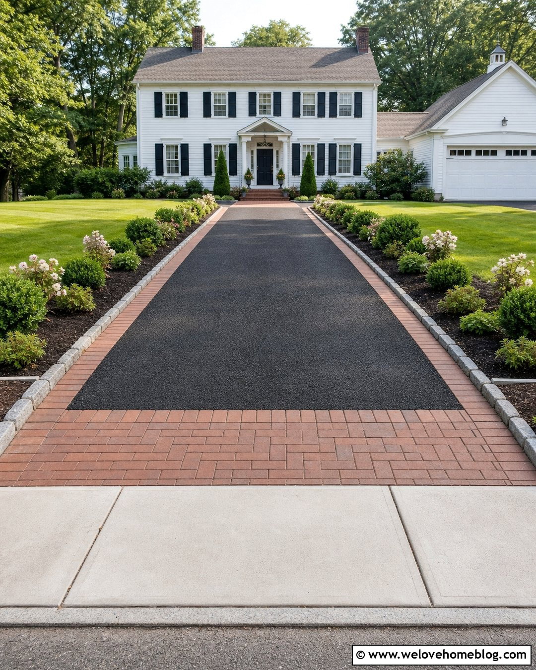 Asphalt Millings Driveway With A Paver Apron - 25 Asphalt Millings Driveway Ideas