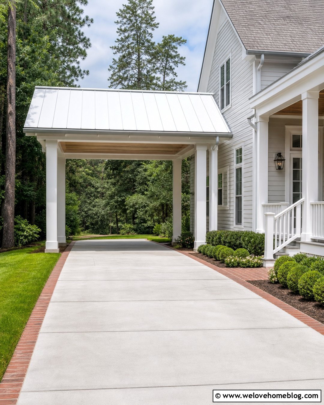 Attached Driveway Canopy - 25 driveway canopy ideas
