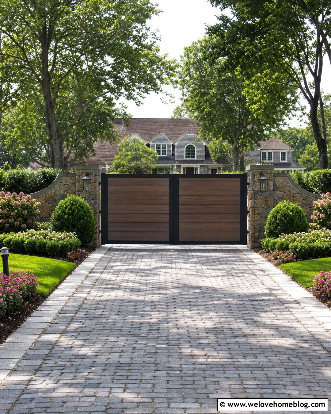 Automatic Composite Driveway Gate - 20 Composite Driveway Gates Ideas
