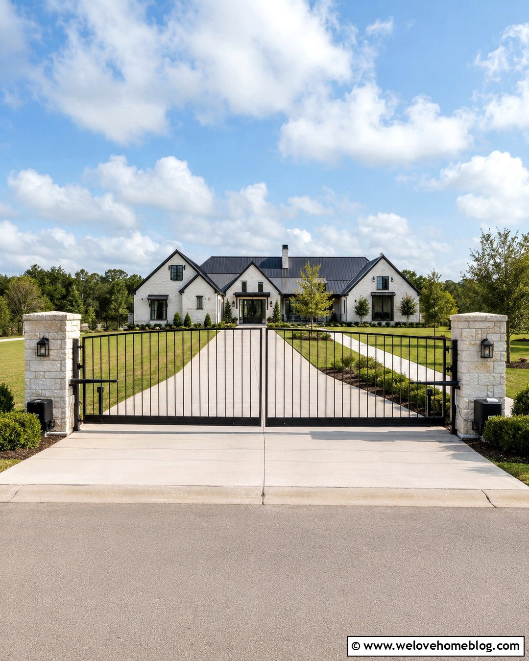 Automatic Driveway Gate With UL Operator - 20 driveway gate safety tips ideas