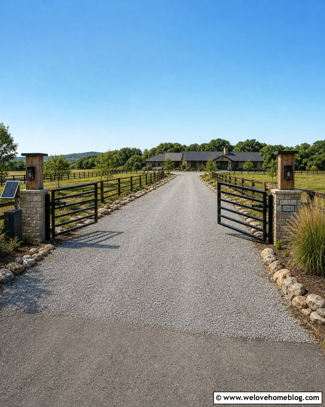 Automatic Gate With Solar Power - 30 Automatic Gates Driveways Ideas