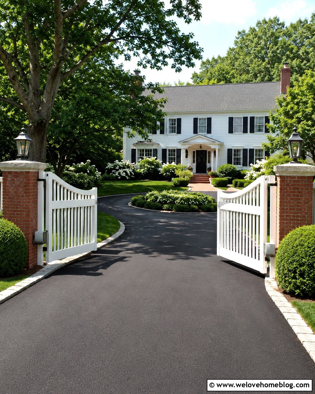 Automatic Picket Fence Driveway Gate - 20 Picket Fence Driveway Gate Ideas
