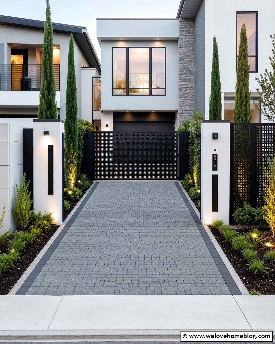 Automatic Sliding Gate For A Narrow Driveway - 30 Automatic Gates Driveways Ideas