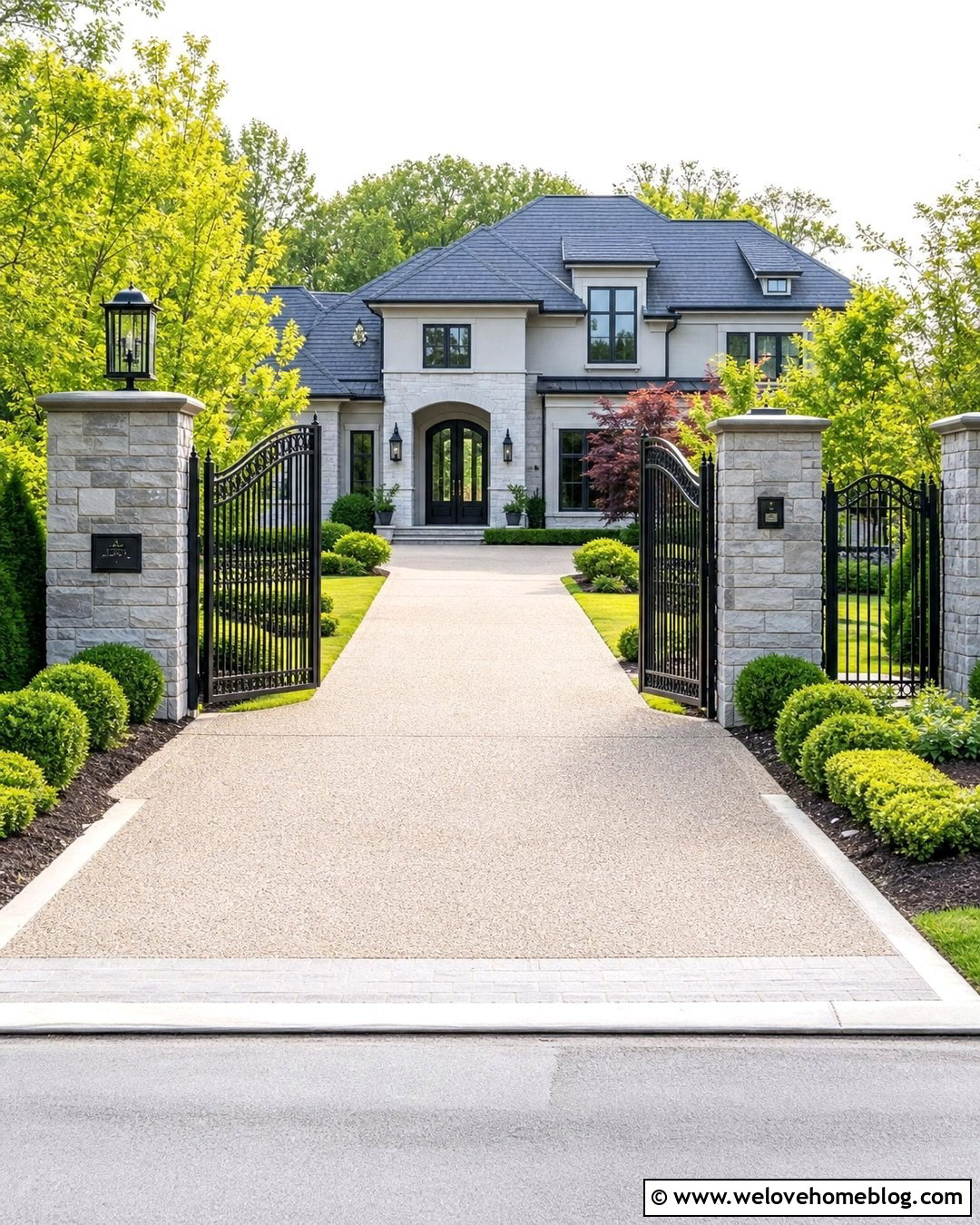 Automatic Swing Driveway Gate - 35 Driveway Entry Gates and Entrance Ideas