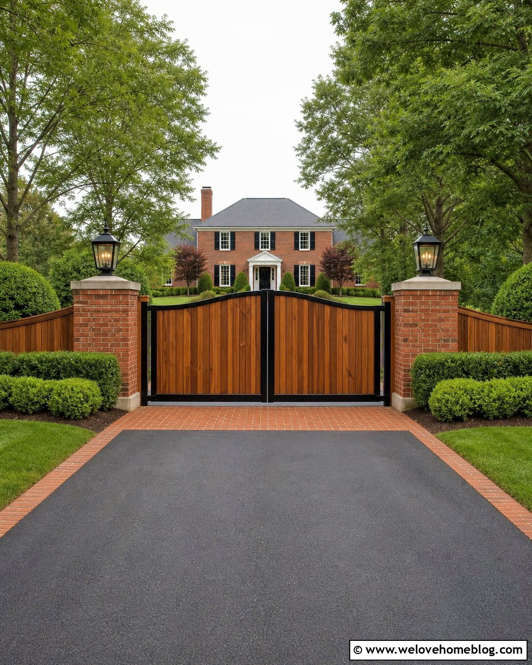 20 Wood Fence Driveway Gate Ideas for a Charming Entry
