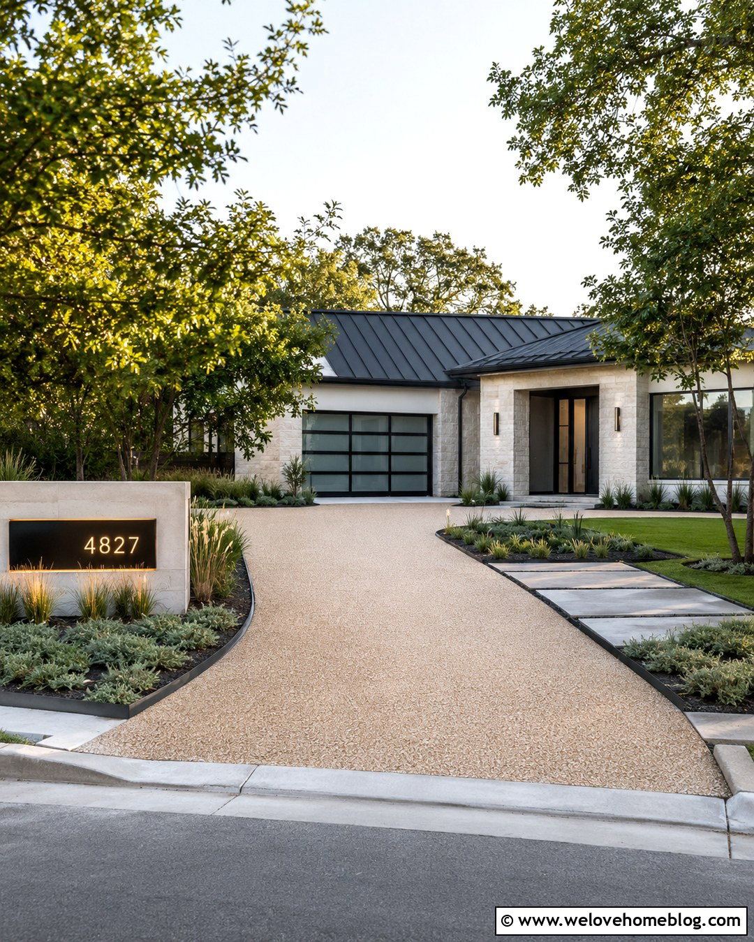 Backlit Metal Driveway Address Sign - 20 Metal Driveway Signs Ideas