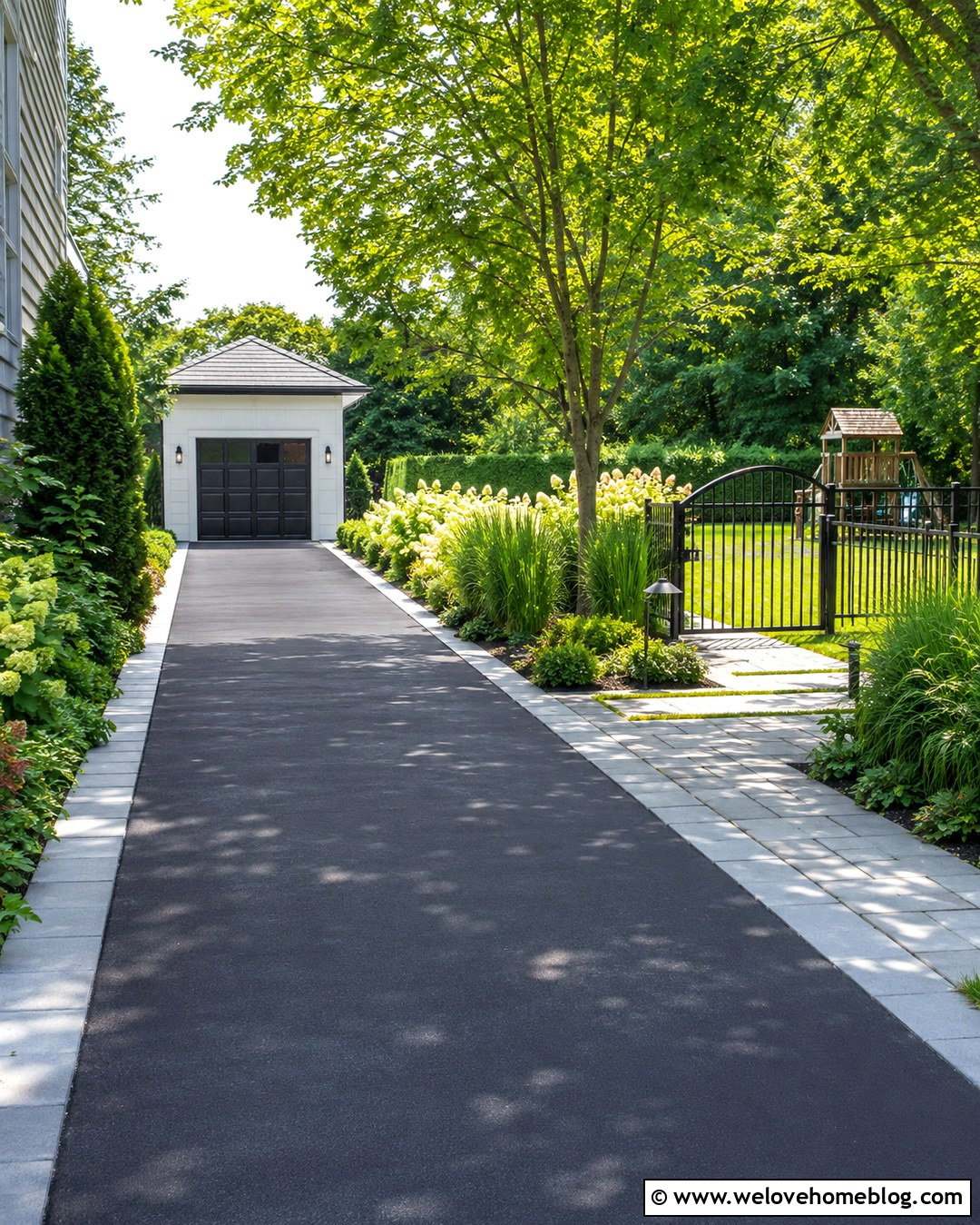 Backyard Driveway With Play Area Buffer - 20 Backyard With Driveway Ideas