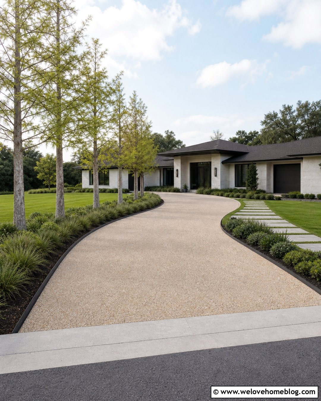 Bald Cypress Resin Bound Driveway - 20 Fast Growing Driveway Trees Ideas