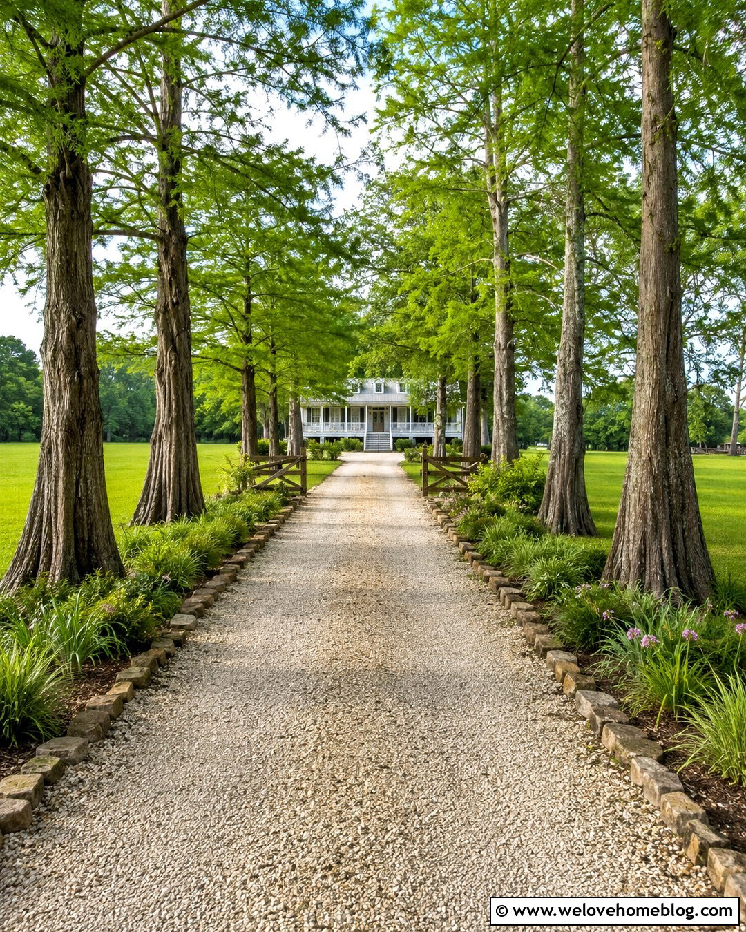 Bald Cypress Rural Driveway - 25 trees to line driveway ideas