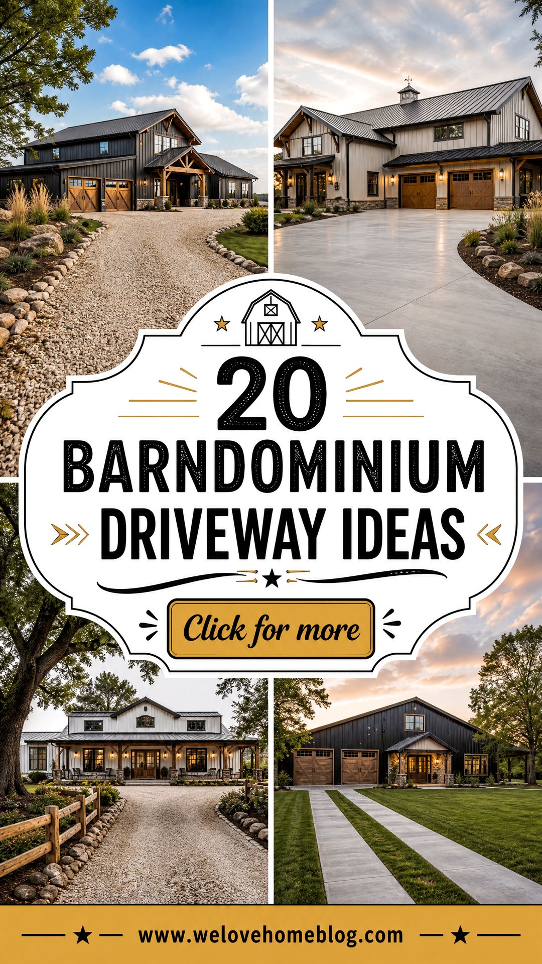 20 Barndominium Driveway Ideas for Rustic Curb Appeal - 20 Barndominium Driveway Ideas for Rustic Curb Appeal
