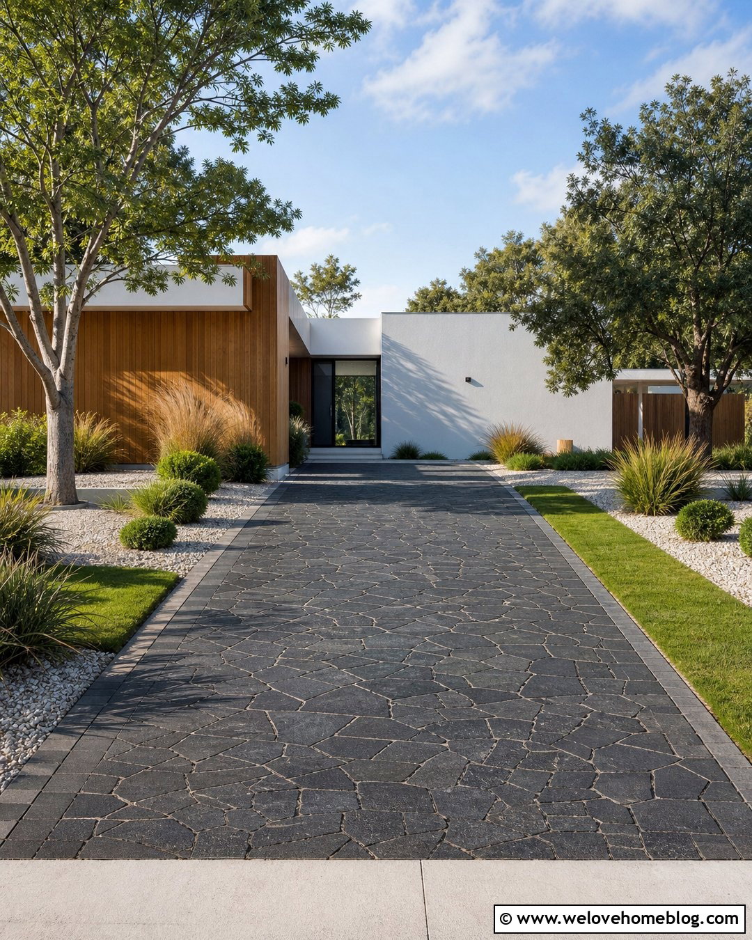 Basalt Crazy Pave Driveway - 25 Crazy Pave Driveway Ideas