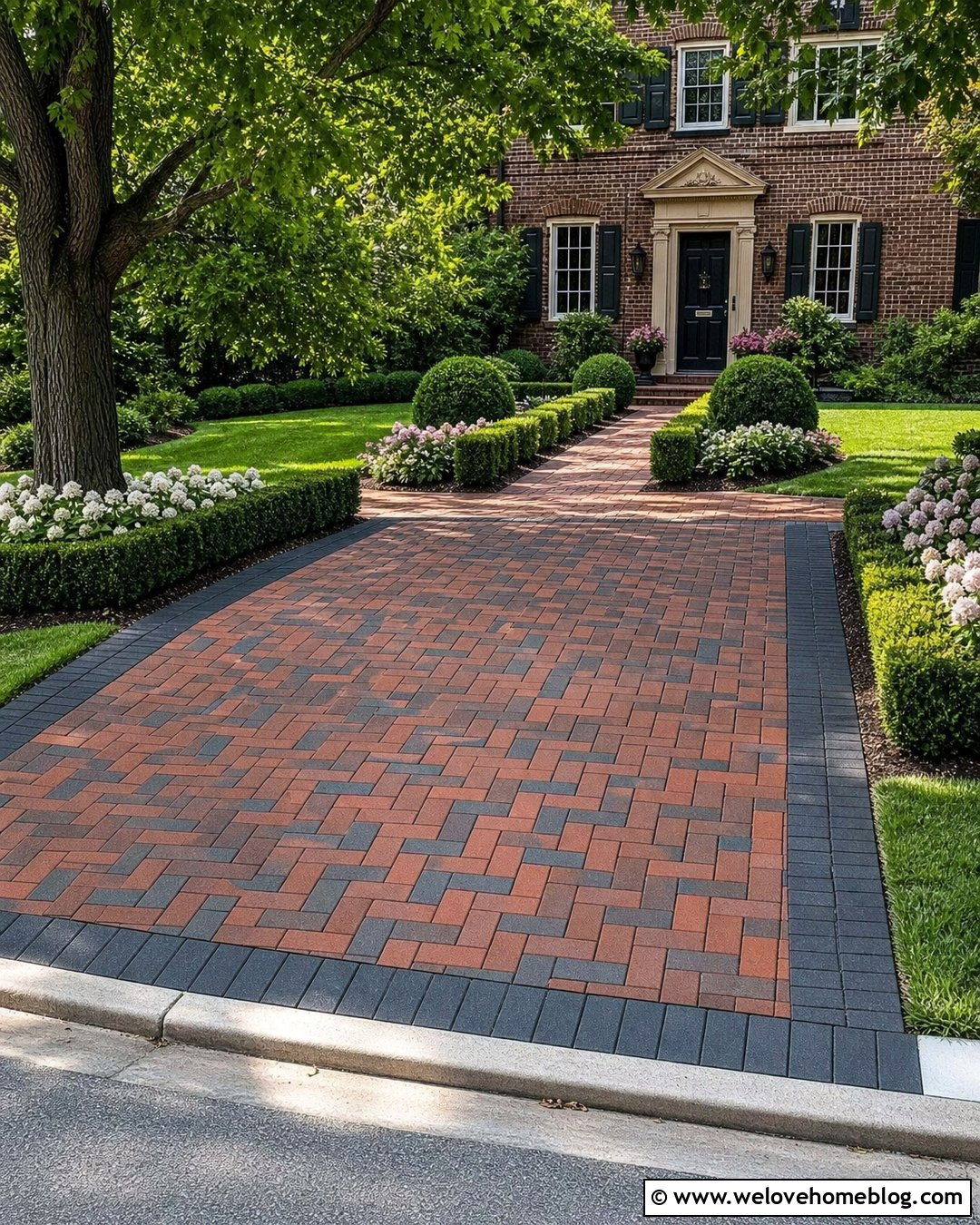 Basketweave Driveway Tiles - 35 driveway tiles ideas