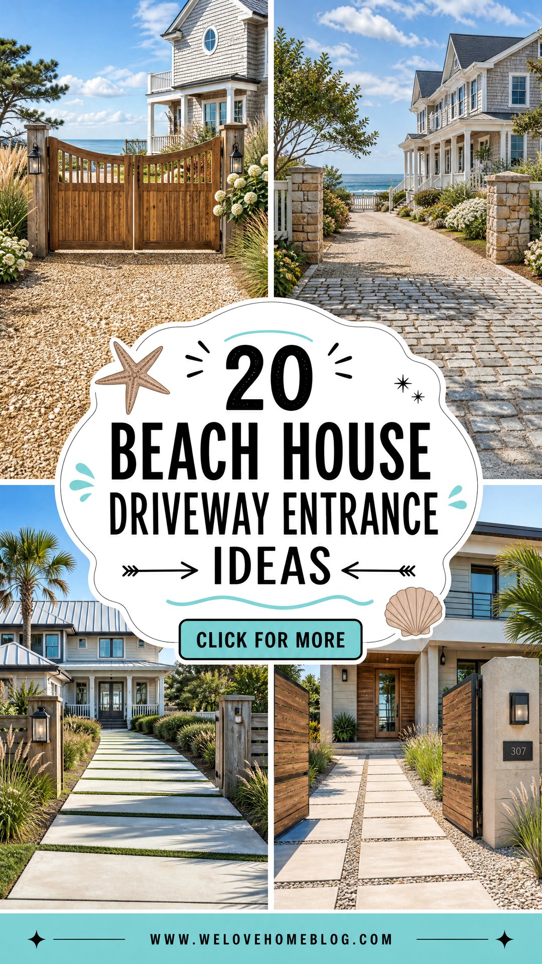 20 Beach House Driveway Entrance Ideas for Breezy Curb Appeal - 20 Beach House Driveway Entrance Ideas for Breezy Curb Appeal