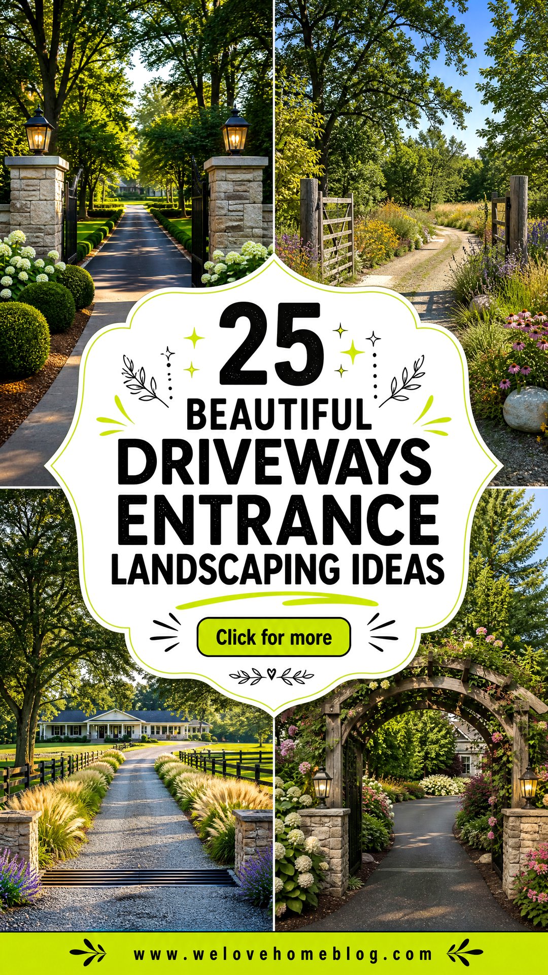 25 Beautiful Driveways Entrance Landscaping Ideas to Inspire You - 25 Beautiful Driveways Entrance Landscaping Ideas to Inspire You
