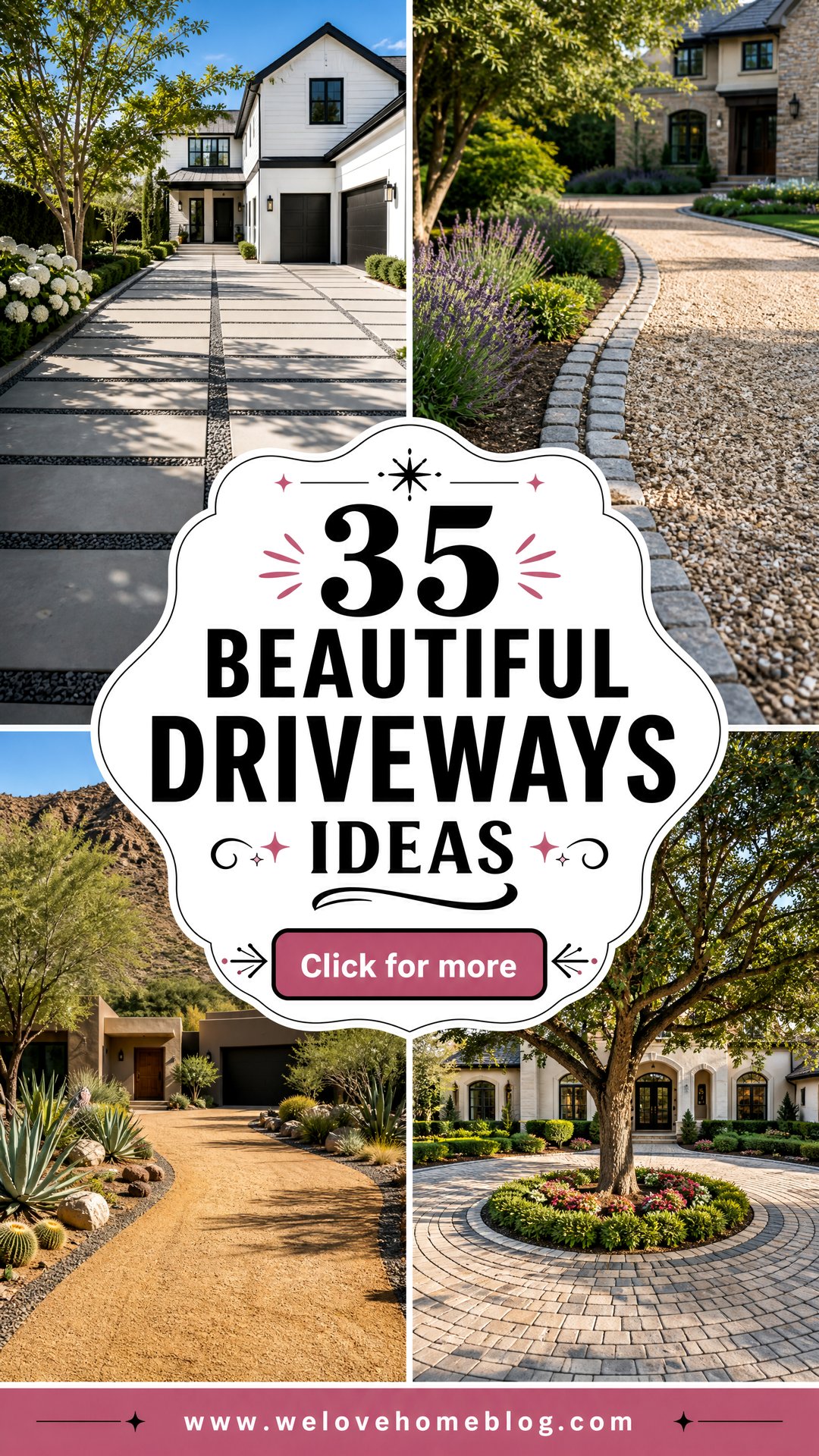 35 Beautiful Driveways Ideas to Elevate Your Homes Entrance - 35 Beautiful Driveways Ideas to Elevate Your Home's Entrance