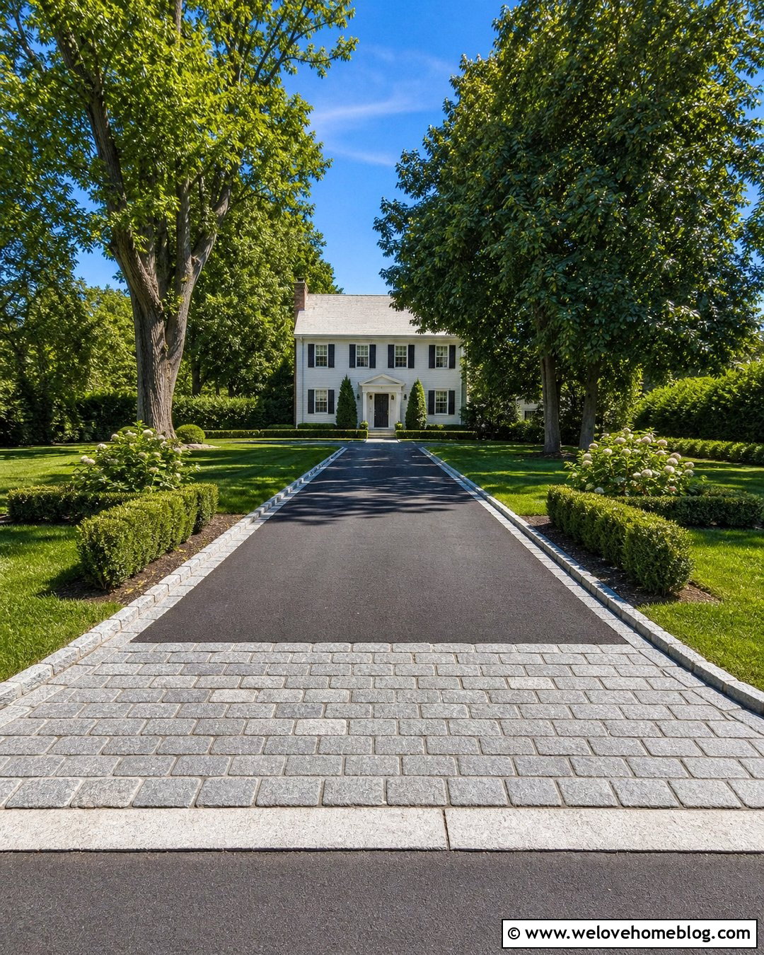 Belgian Block Apron With Asphalt Driveway - 20 Belgian Block Driveway Apron Ideas