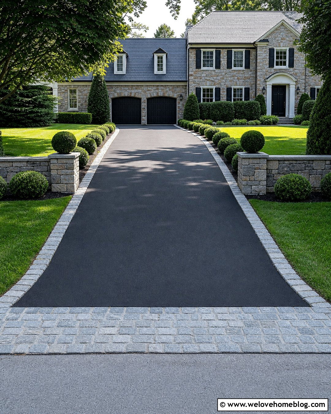 Belgian Block Driveway Edging - 40 driveway edges and borders ideas