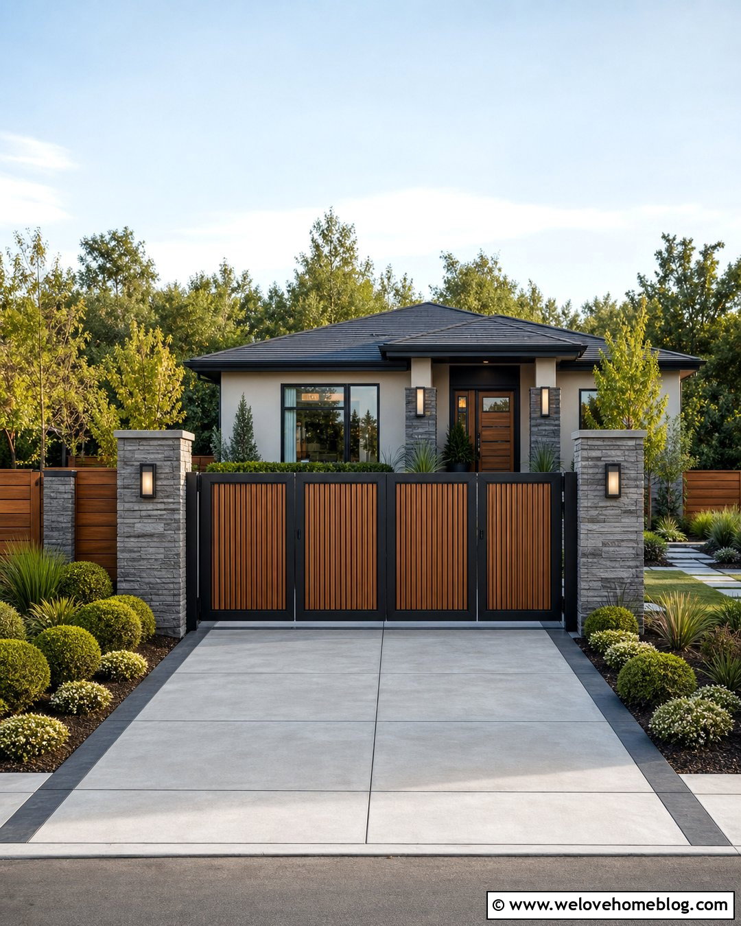 Bi Folding Driveway Gate - 40 unique driveway gates