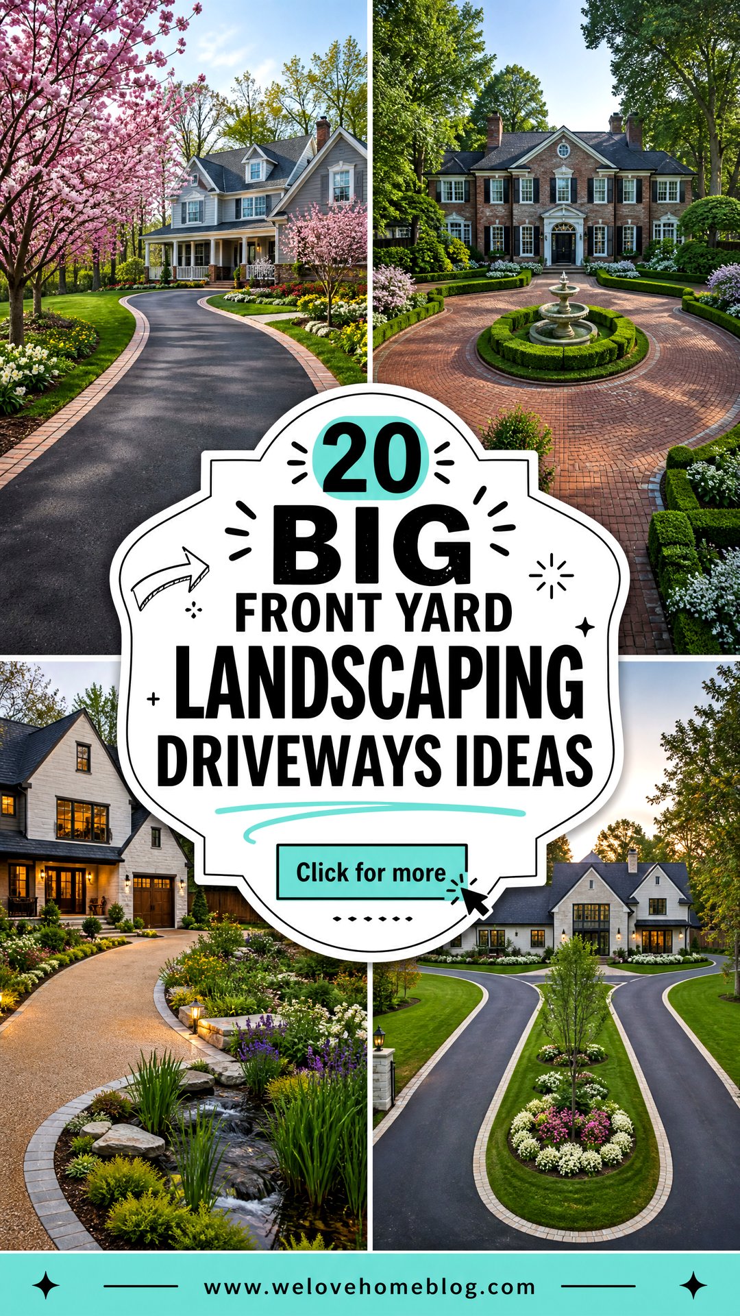 20 Big Front Yard Landscaping Driveways Ideas to Inspire You - 20 Big Front Yard Landscaping Driveways Ideas to Inspire You