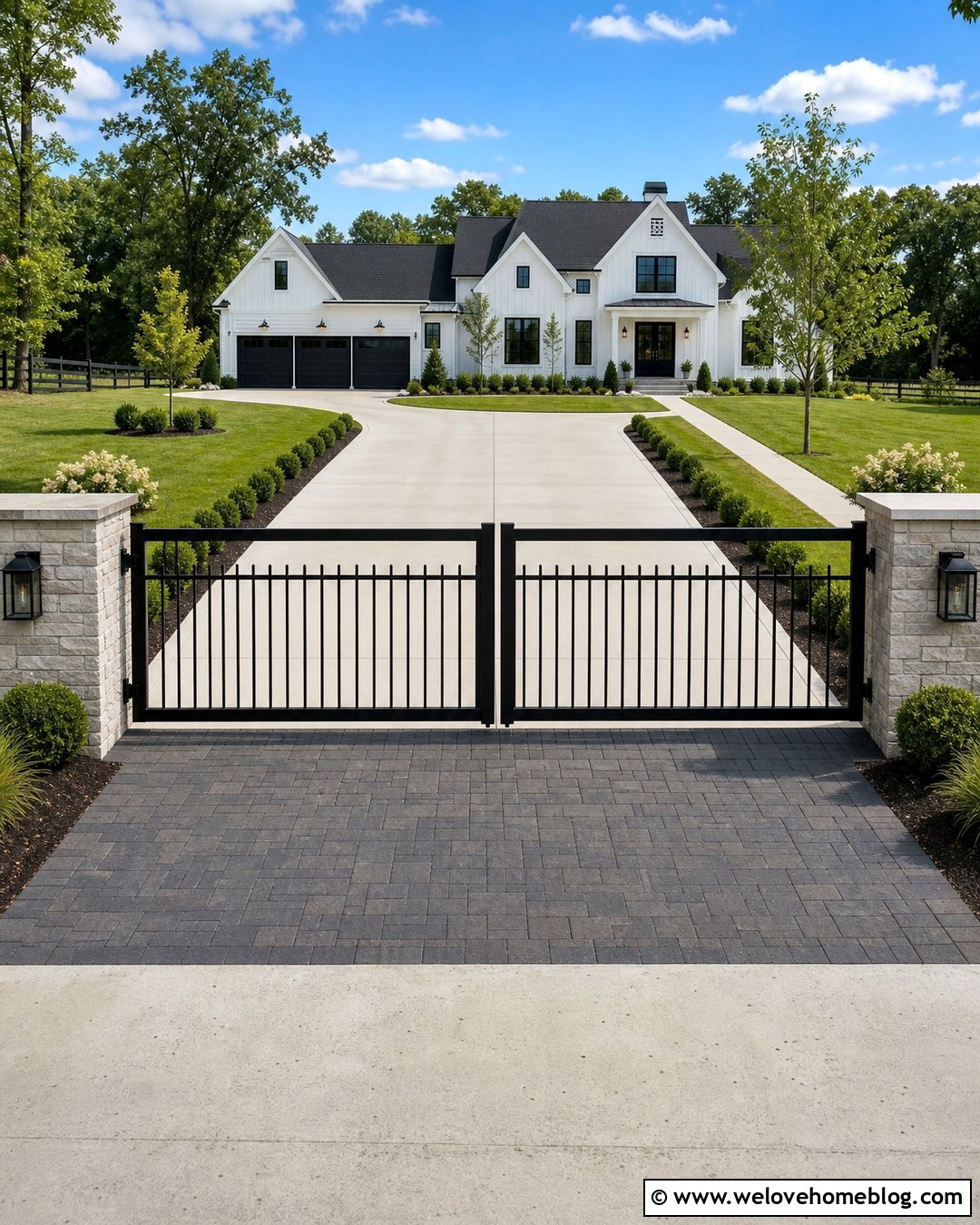 Black Aluminum Driveway Gate Kit - 20 Driveway Gate Kit Ideas