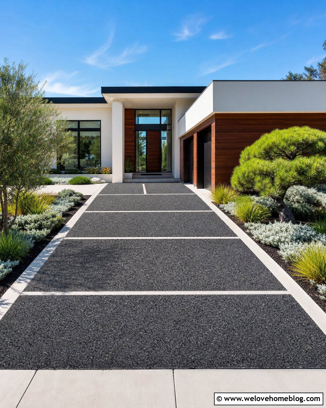 Black Basalt Exposed Aggregate Driveway - 20 exposed aggregate driveway colours ideas