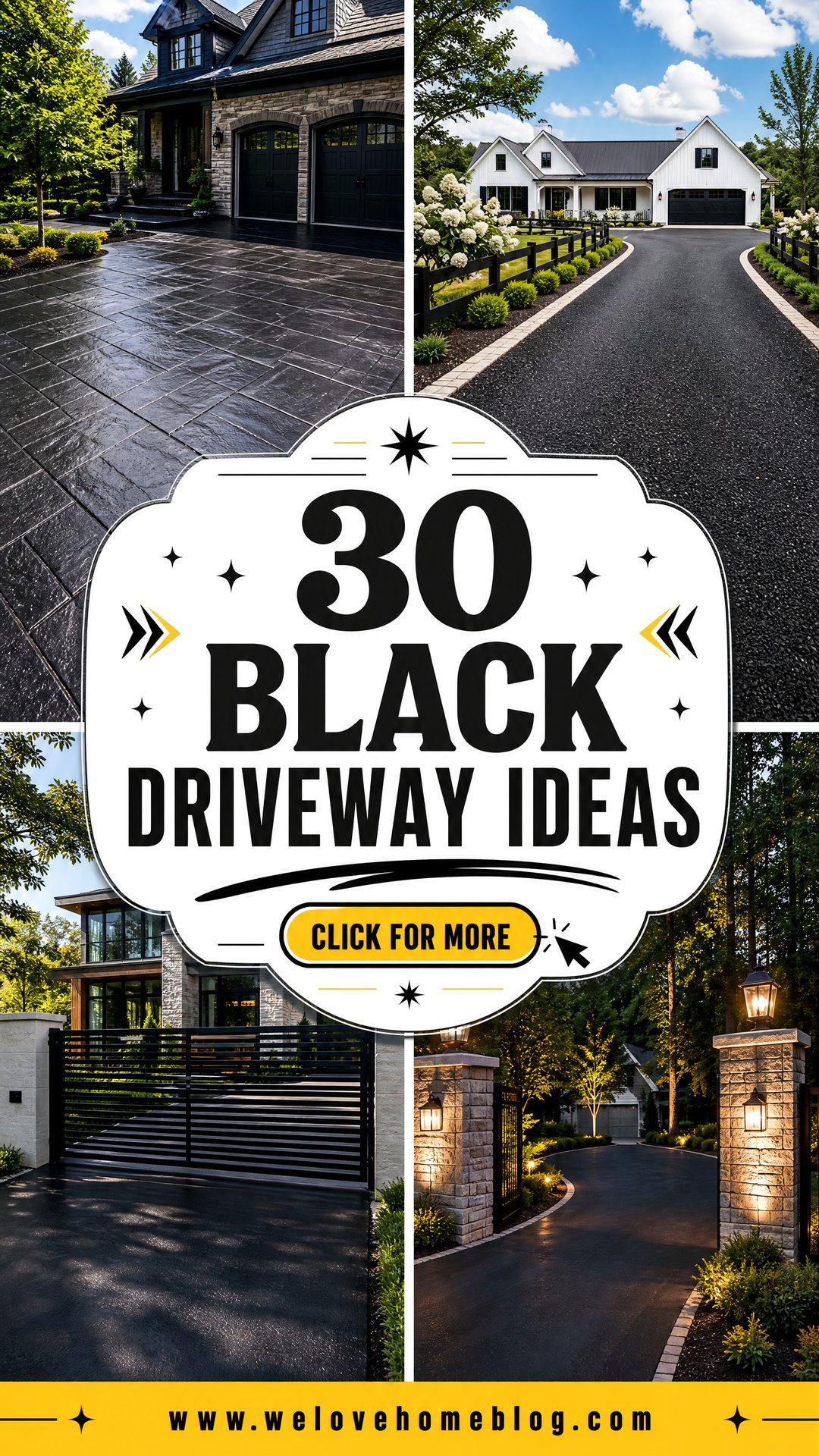 30 Black Driveway Ideas for Bold Sophisticated Curb Appeal - 30 Black Driveway Ideas for Bold, Sophisticated Curb Appeal