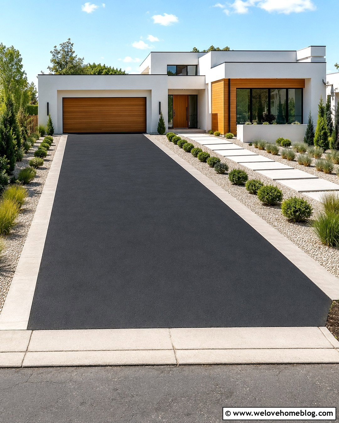 Black Driveway Paint With Concrete Border - 20 Driveway Paint Colors Ideas