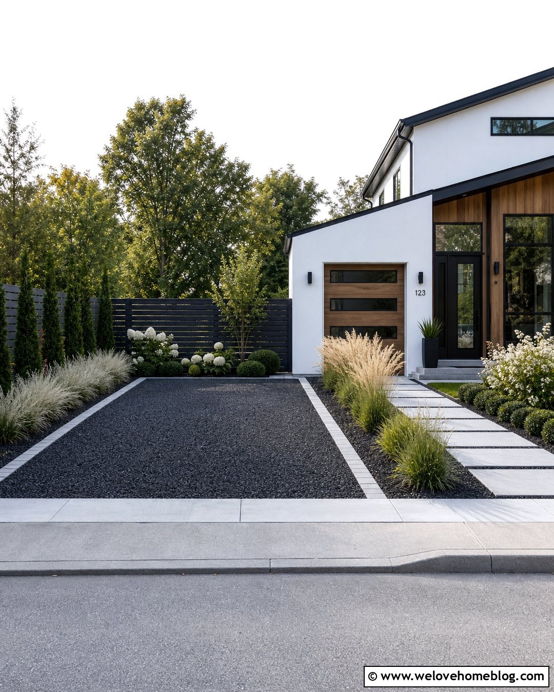 Black Gravel Driveway Extension - 25 Gravel Driveway Extension Ideas