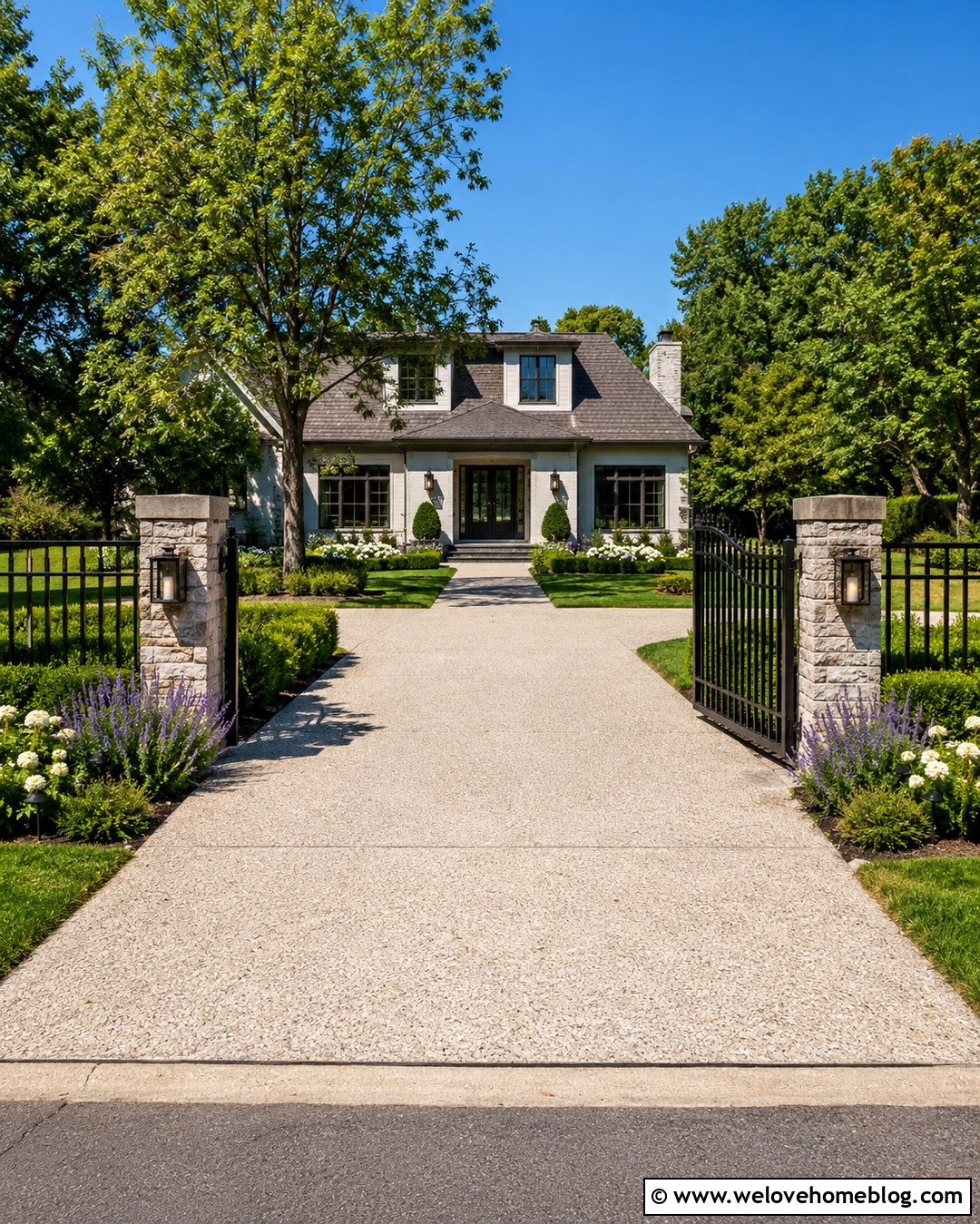 Black Metal Driveway Fence And Gate - 20 Front Fences And Gates Driveways Ideas