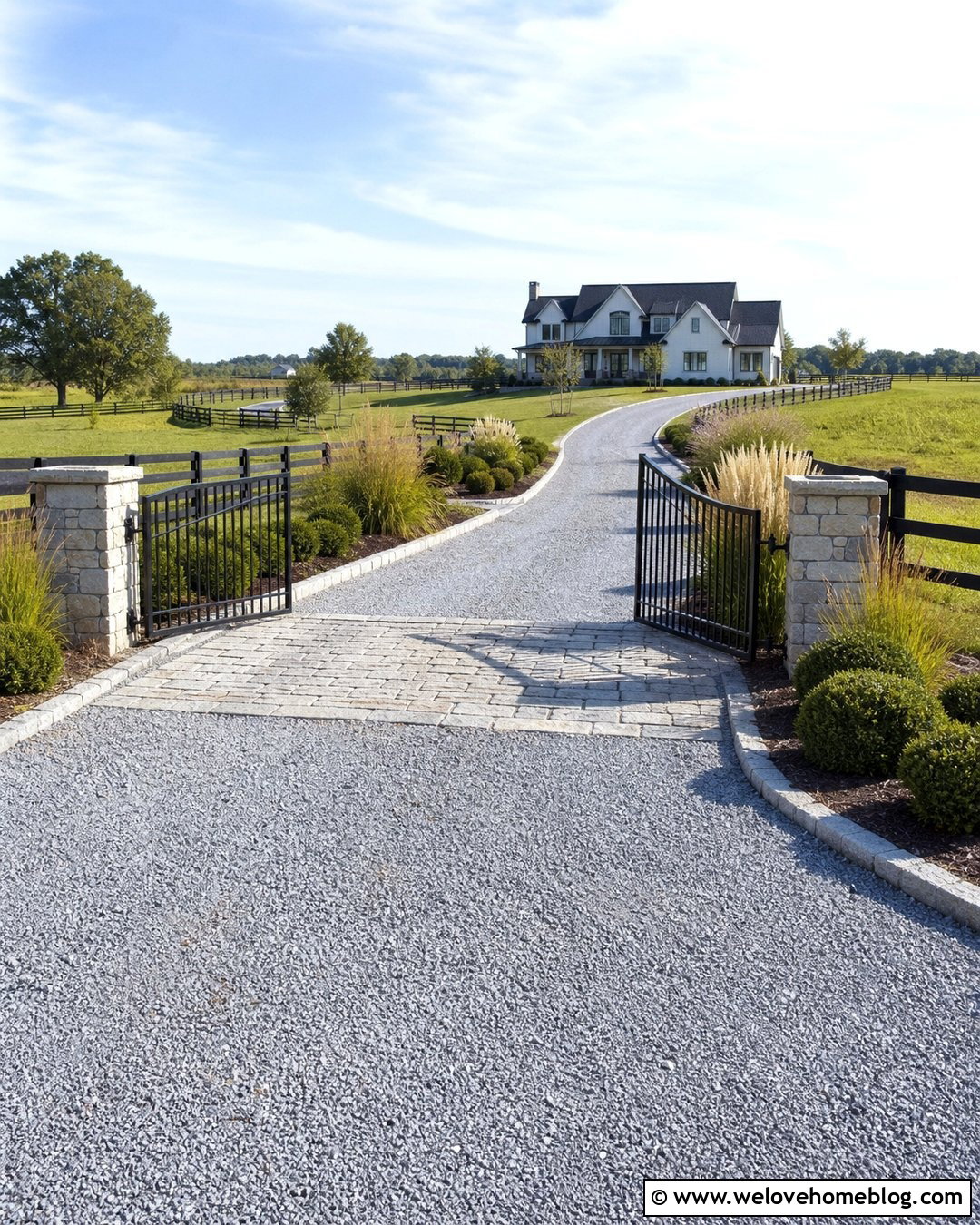 Black Metal Farm Driveway Entrance - 35 driveways farm entrance ideas