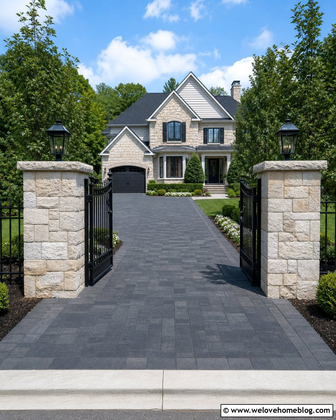 Black Metal Gate Driveway Entrance - 25 driveway entrance ideas