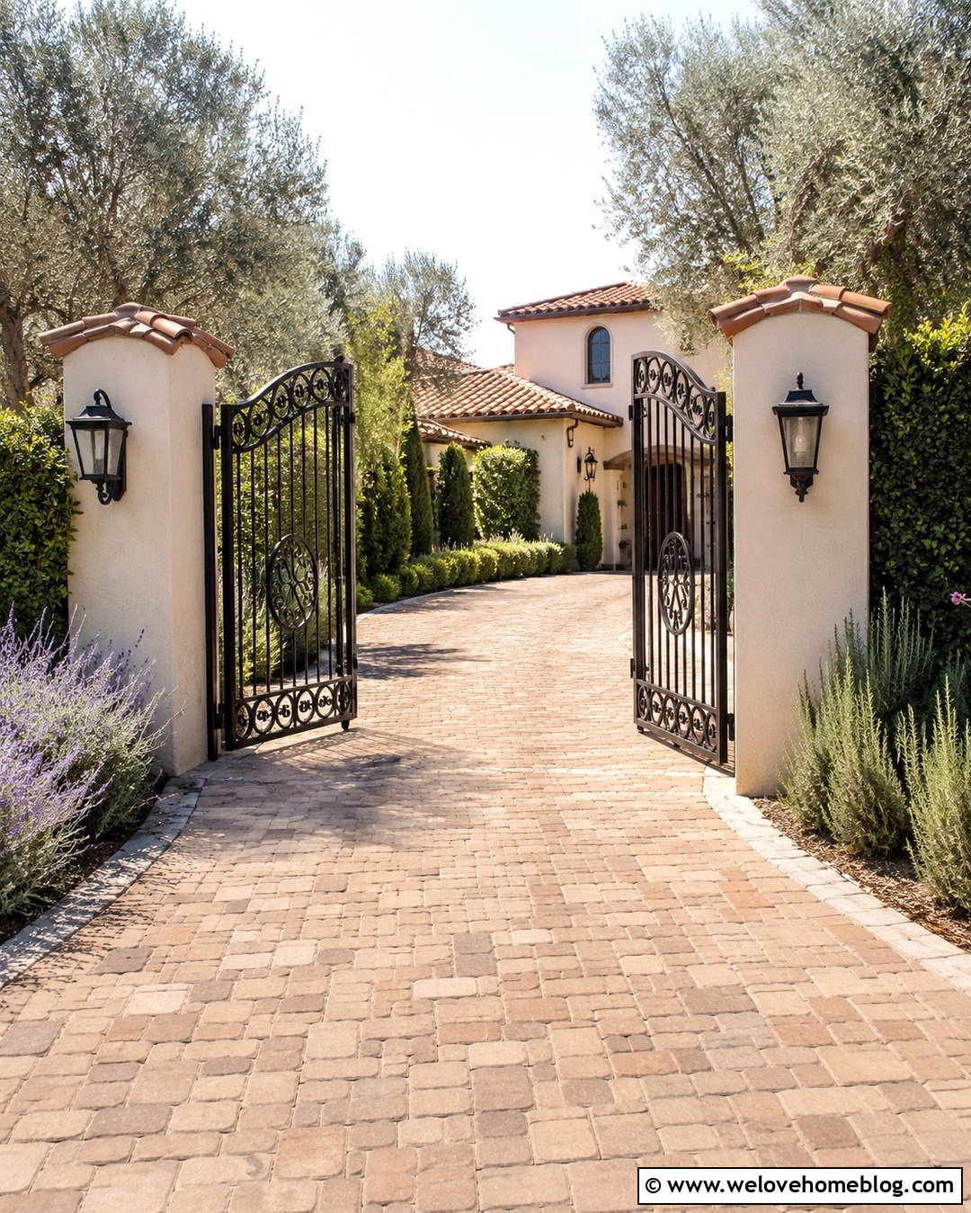 Black Metal Mediterranean Driveway Gate - 20 black metal driveway gate ideas