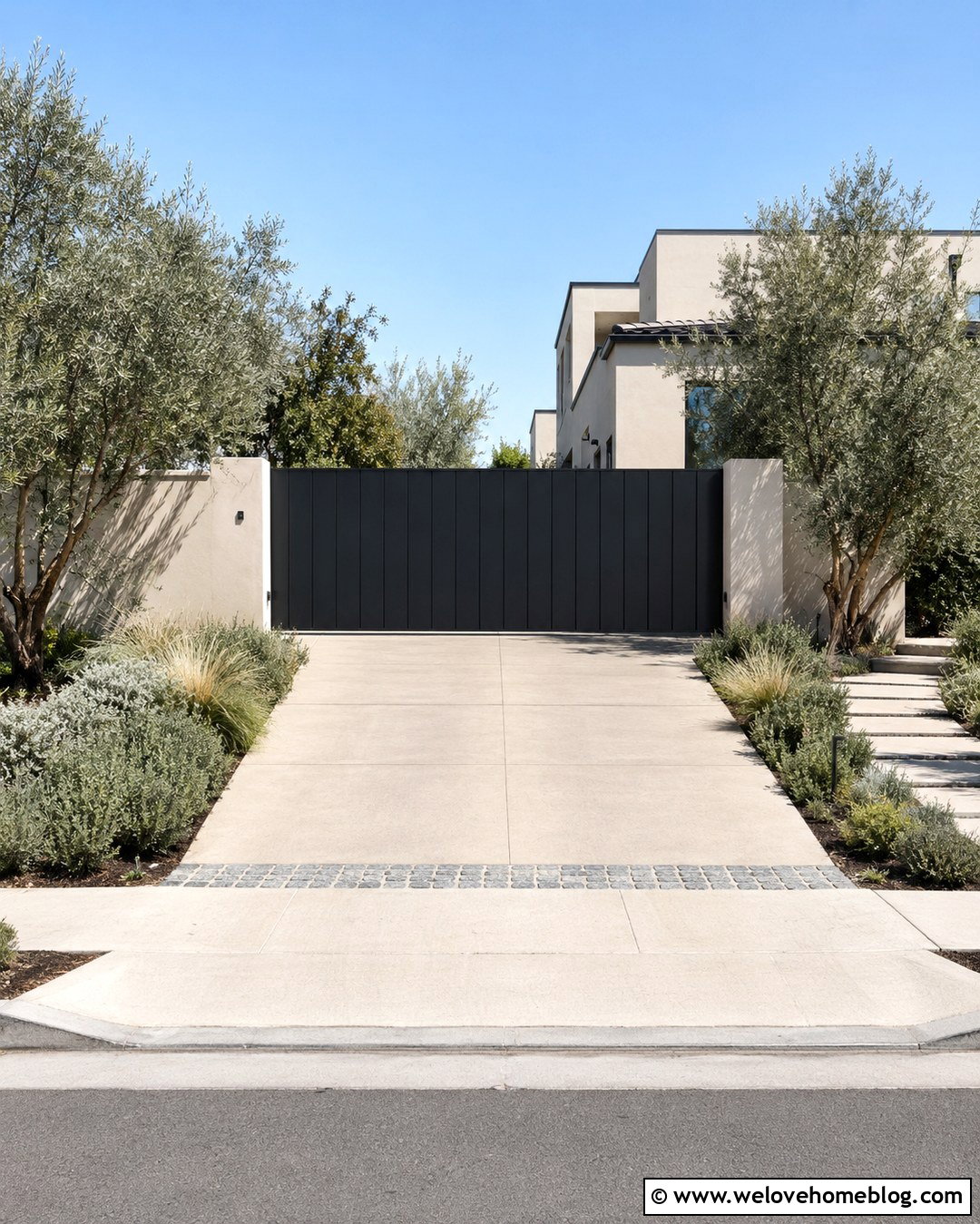 Black Metal Privacy Driveway Gate - 20 black metal driveway gate ideas