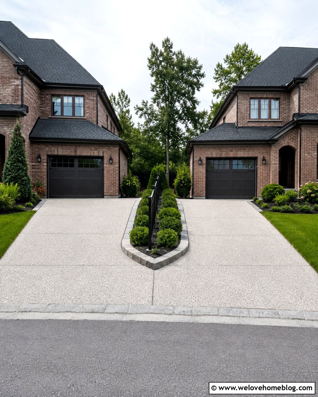 Black Metal Shared Driveway Divider Fence - 20 Shared Driveway Divider Fence Ideas