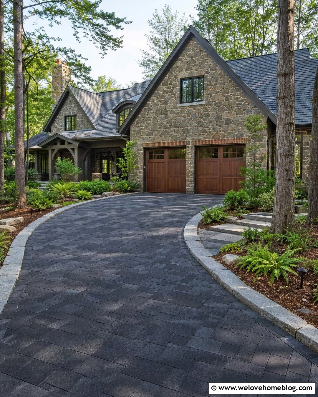 30 Black Driveway Ideas for Bold, Sophisticated Curb Appeal