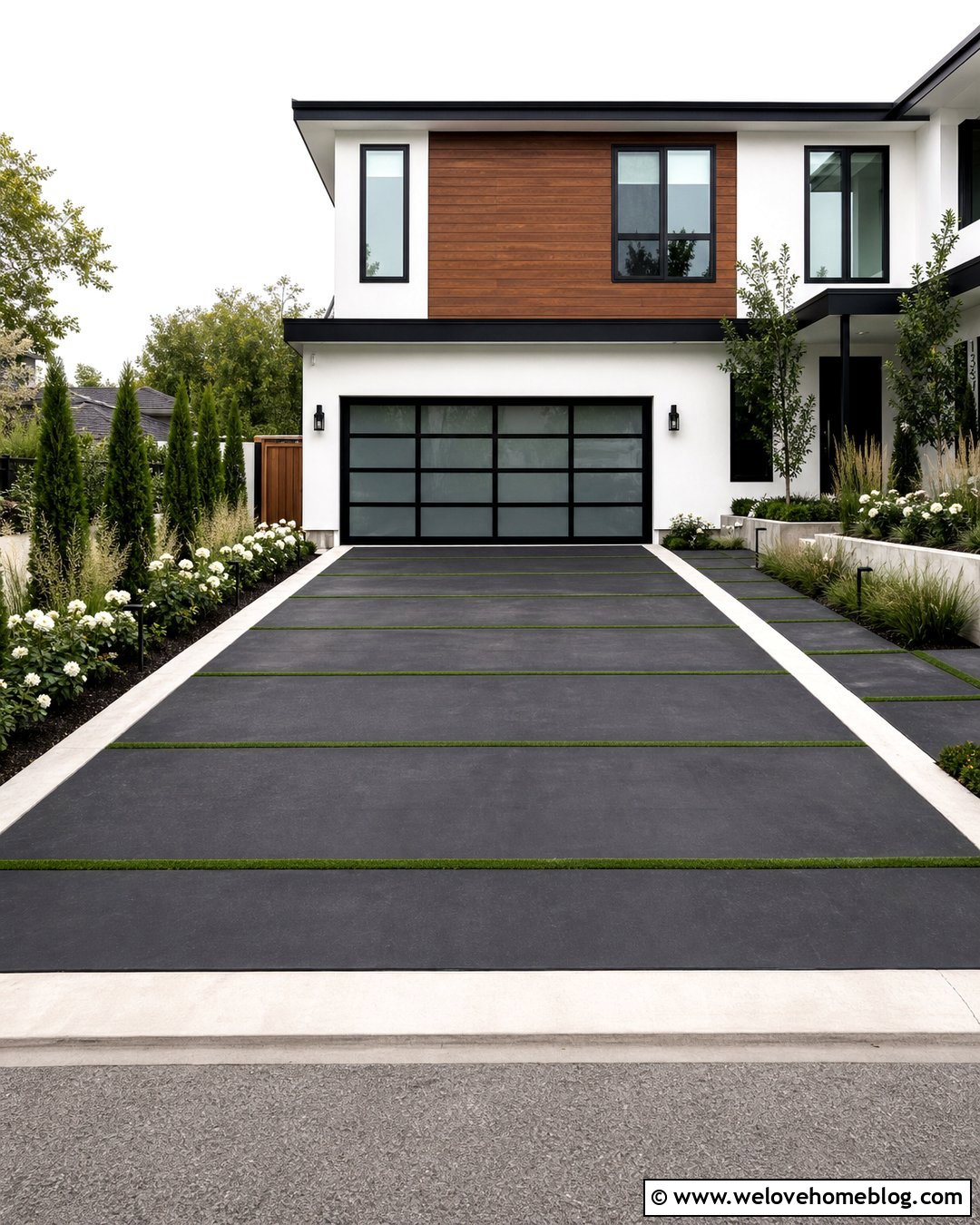 20 Driveway With Turf Ideas for Fresh, Low-Upkeep Style