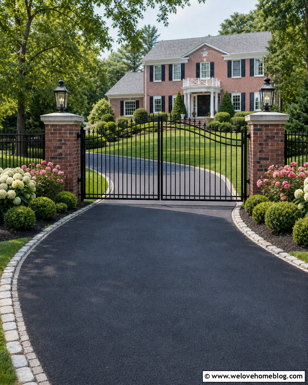 Black Picket Driveway Gate - 40 unique driveway gates