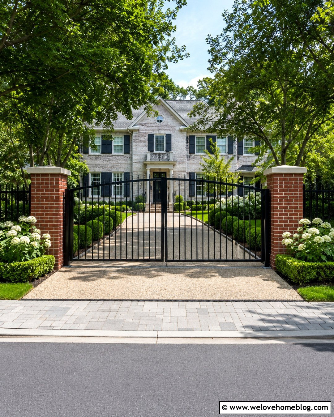 Black Steel Folding Driveway Gate - 20 folding gates driveway ideas