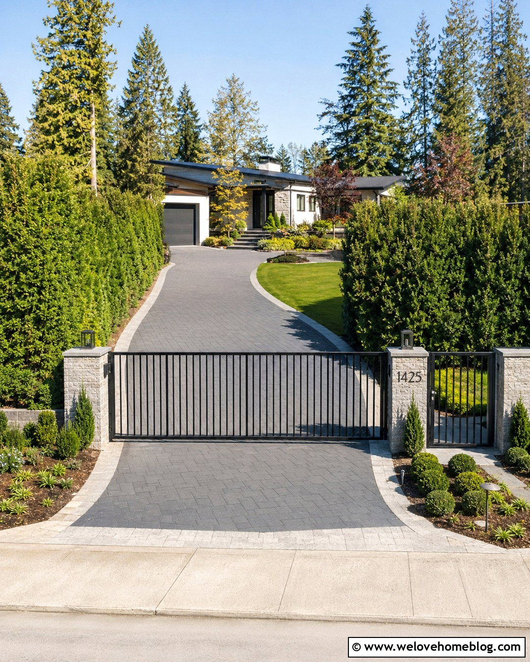 20 Private Gated Driveway Entrance Ideas for Luxury Homes