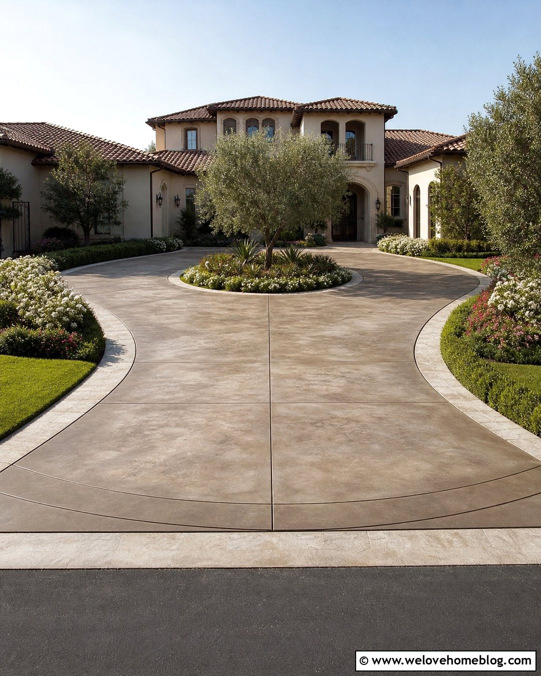 Blend Concrete Driveway Repairs With Stain - 20 How To Repair Concrete Driveway Ideas