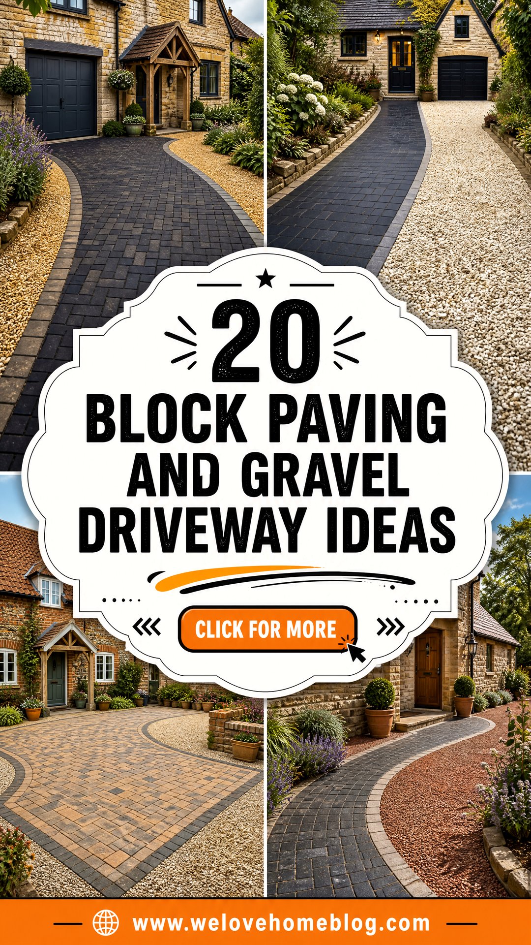 20 Block Paving And Gravel Driveway Ideas for Rustic Curb Appeal - 20 Block Paving And Gravel Driveway Ideas for Rustic Curb Appeal