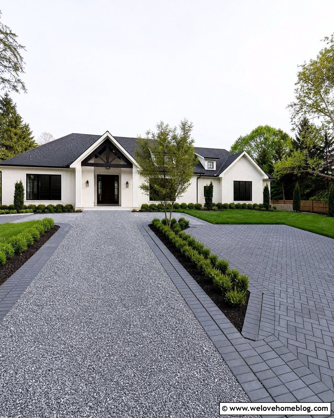 20 Block Paving And Gravel Driveway Ideas for Rustic Curb Appeal