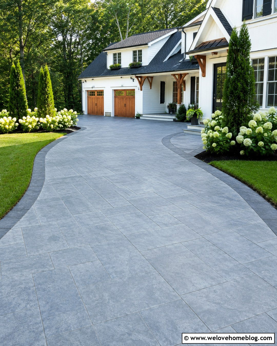 Bluestone Driveway Stencil - 20 Driveway Stencil Ideas