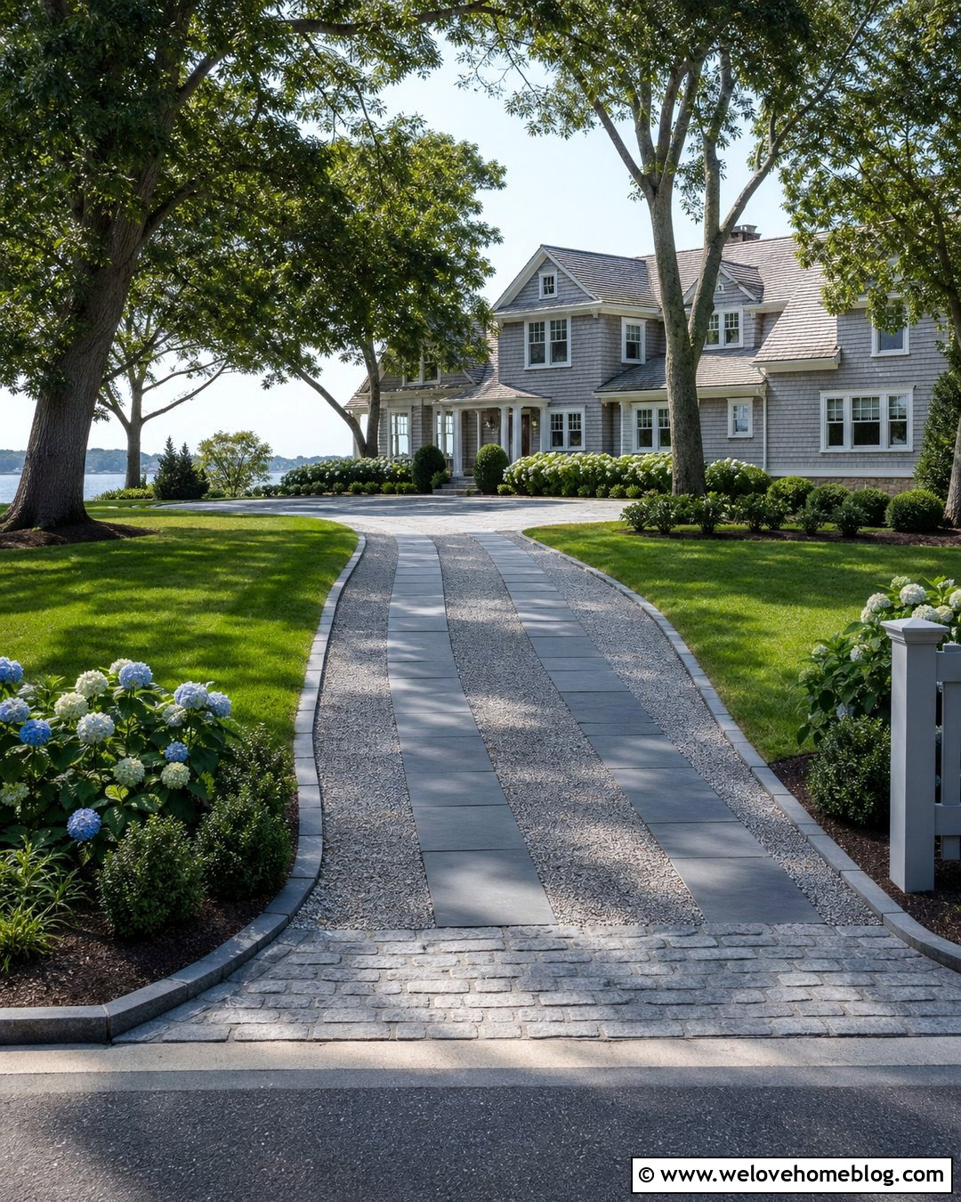 Bluestone Driveway With Gravel Infill - 30 driveway materials ideas