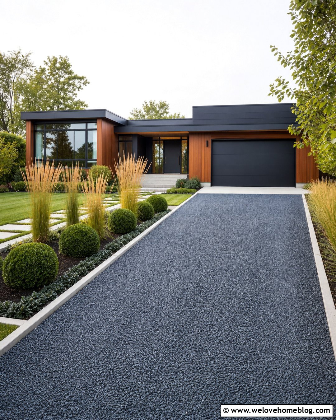 Bluestone Gravel Driveway With Concrete Curb - 20 Bluestone Gravel Driveway Ideas