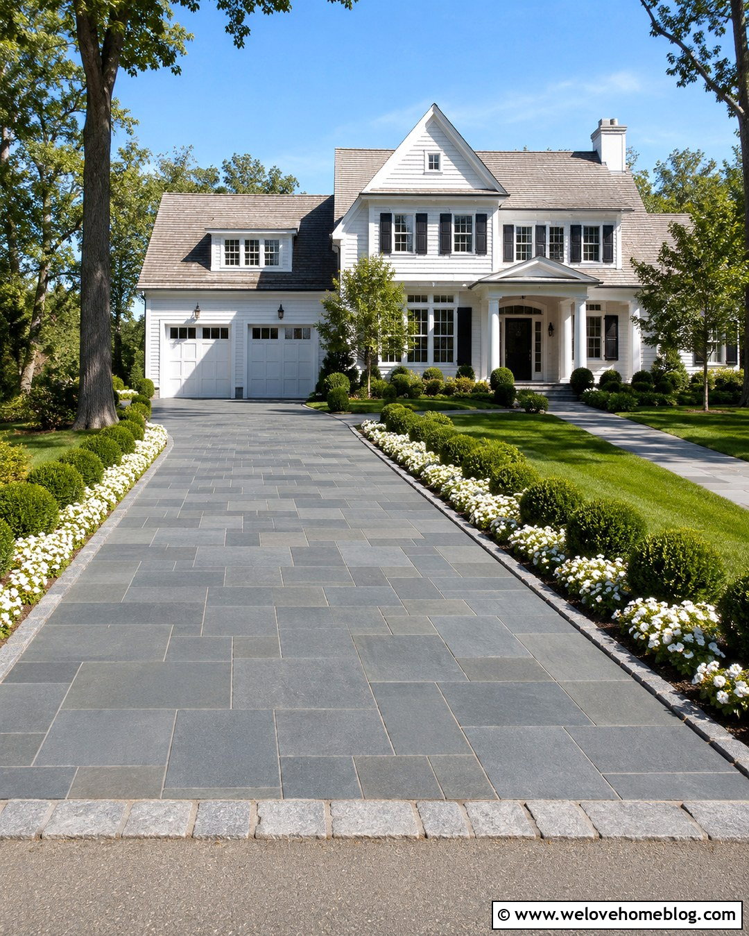 Bluestone Paver Driveway - 20 Pave Driveway Ideas