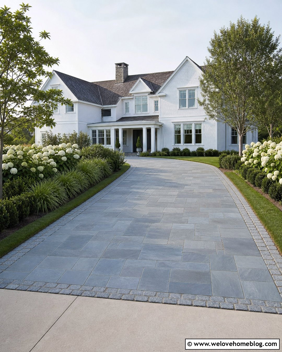 Bluestone Paver Driveway Flooring - 35 Driveway Flooring Ideas