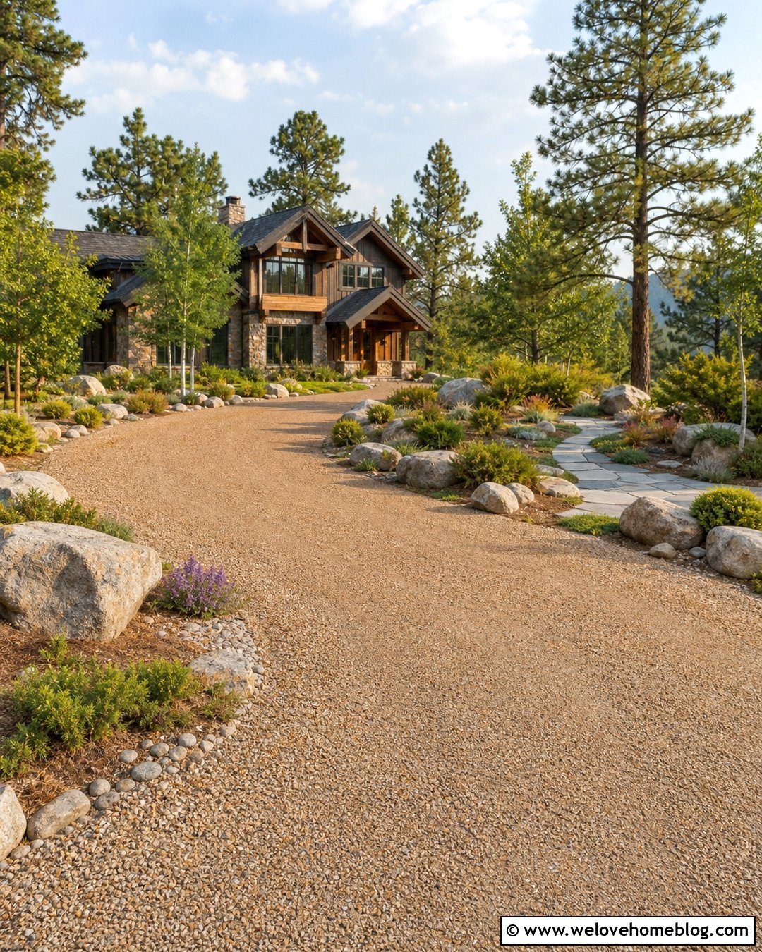 Boulder Edging For A Gravel Driveway - 25 Edging For Gravel Driveway Ideas