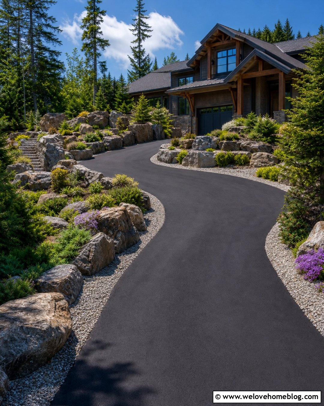 Boulder Terrace Driveway - 20 terrace driveway ideas
